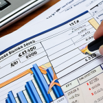 **

A professional business valuation expert meticulously analyzing financial statements (balance sheet, income statement, cash flow statement) with industry reports and market analysis data in the background. Focus on financial ratios, profit analysis, and market trends. The scene should evoke a sense of accuracy, deep analysis, and financial understanding.

**