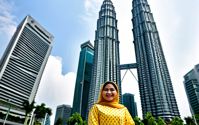 Modern Malaysian Businesswoman**

A professional Malaysian businesswoman in a modern baju kurung, standing in front of the Petronas Twin Towers in Kuala Lumpur. She is fully clothed in appropriate attire, safe for work, perfect anatomy, natural proportions, professional photography, high quality. The scene is bright and cheerful, reflecting the dynamism of Malaysia. This image conveys success and ambition in the local context. Professional, modest, family-friendly.

**