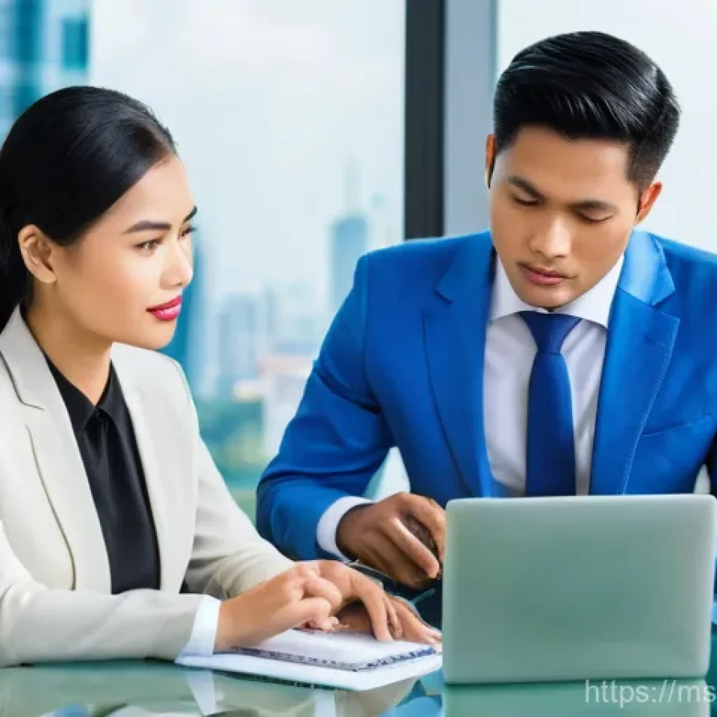 기업가치평가사 자격증 취득 후 경로 - **Prompt:** A group of diverse Malaysian business valuation professionals, including men and women o...